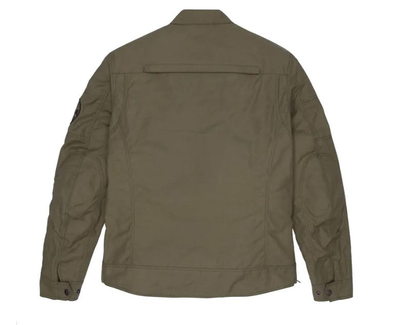 Motorcycle Harrison Wax Jacket, Green