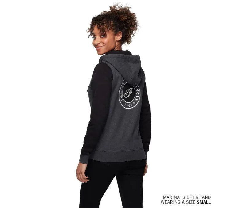 WW Charcoal Black Contrast Hoodie, Gray