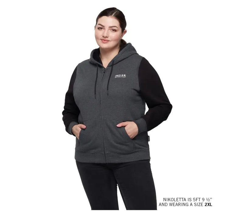 WW Charcoal Black Contrast Hoodie, Gray