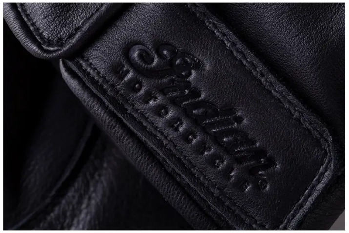 Deerskin Strap Glove, Black