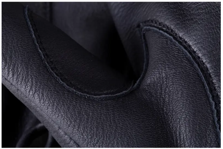Deerskin Strap Glove, Black