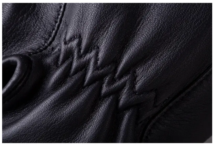 Deerskin Strap Glove, Black
