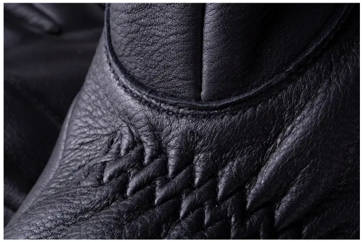 Deerskin Strap Glove, Black