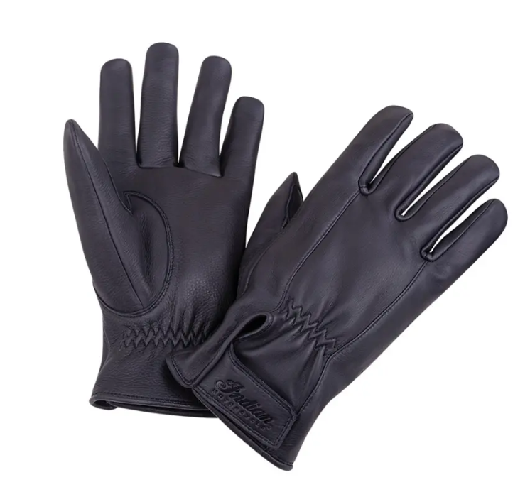 Deerskin Strap Glove, Black