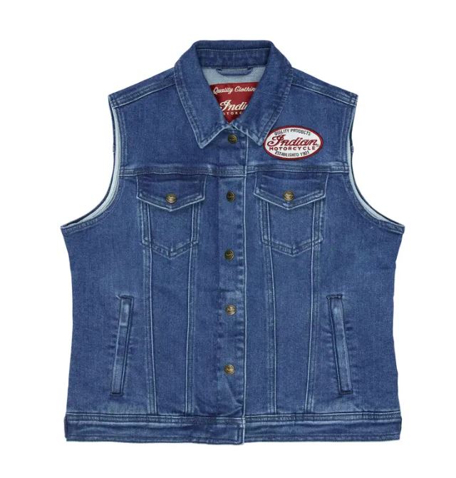 WW Portland Denim Vest, Blue