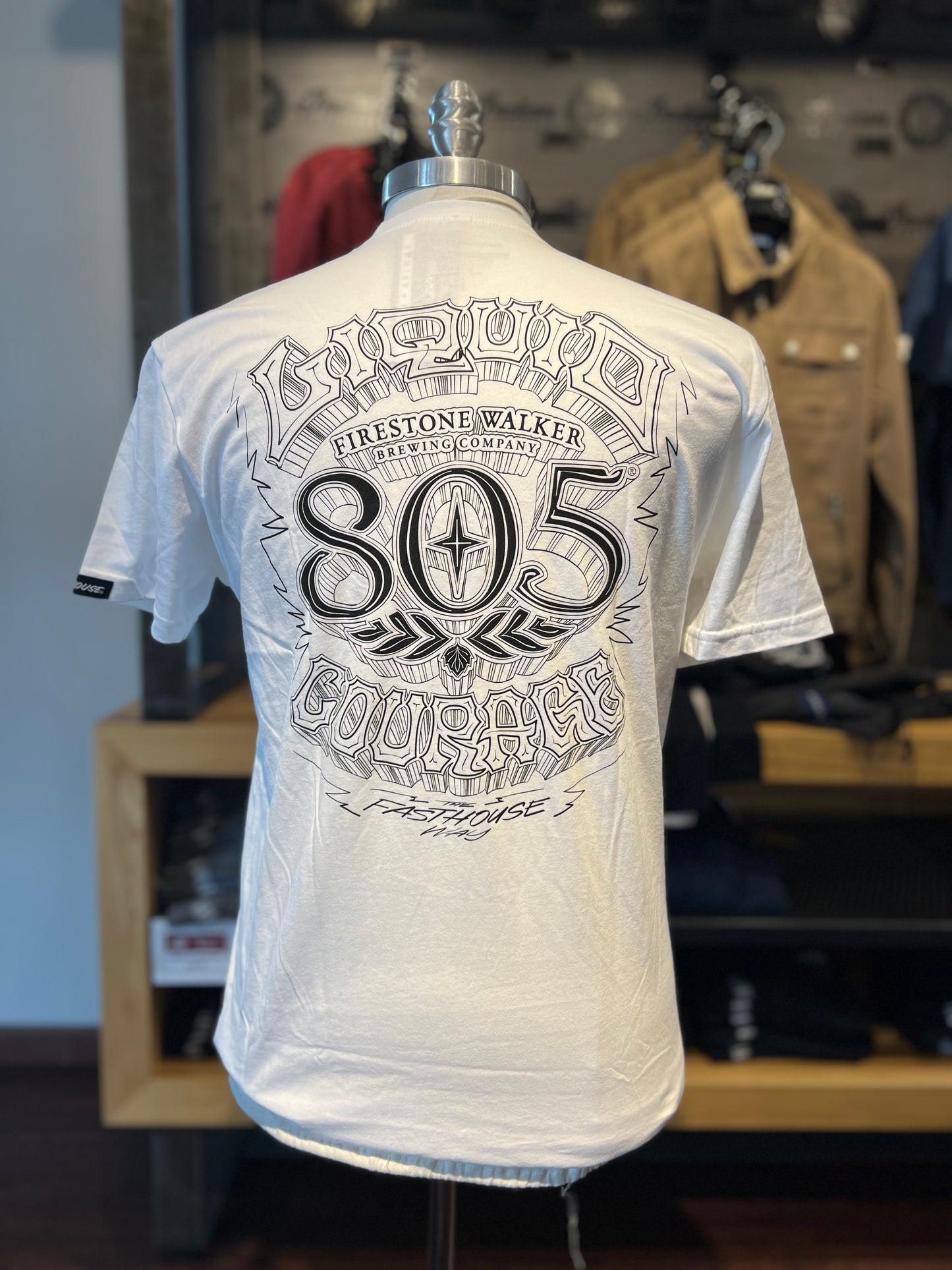 805 Liquid Courage Tee - White