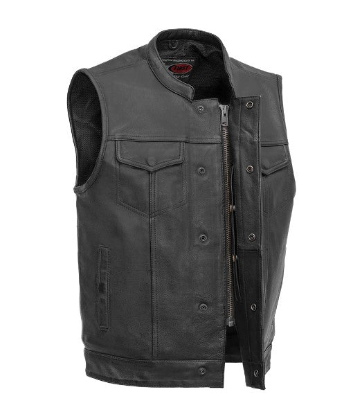 Sharp Shooter Motorcycle Leather Vest