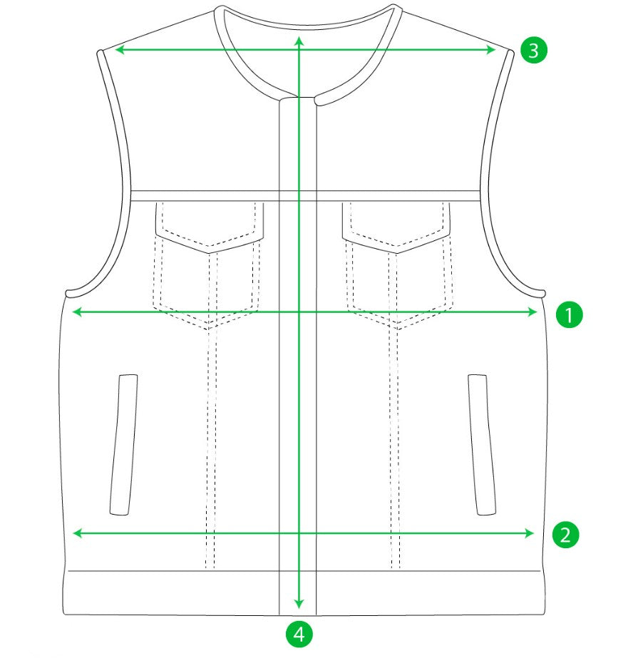 The Cut Motorcycle Leather Vest