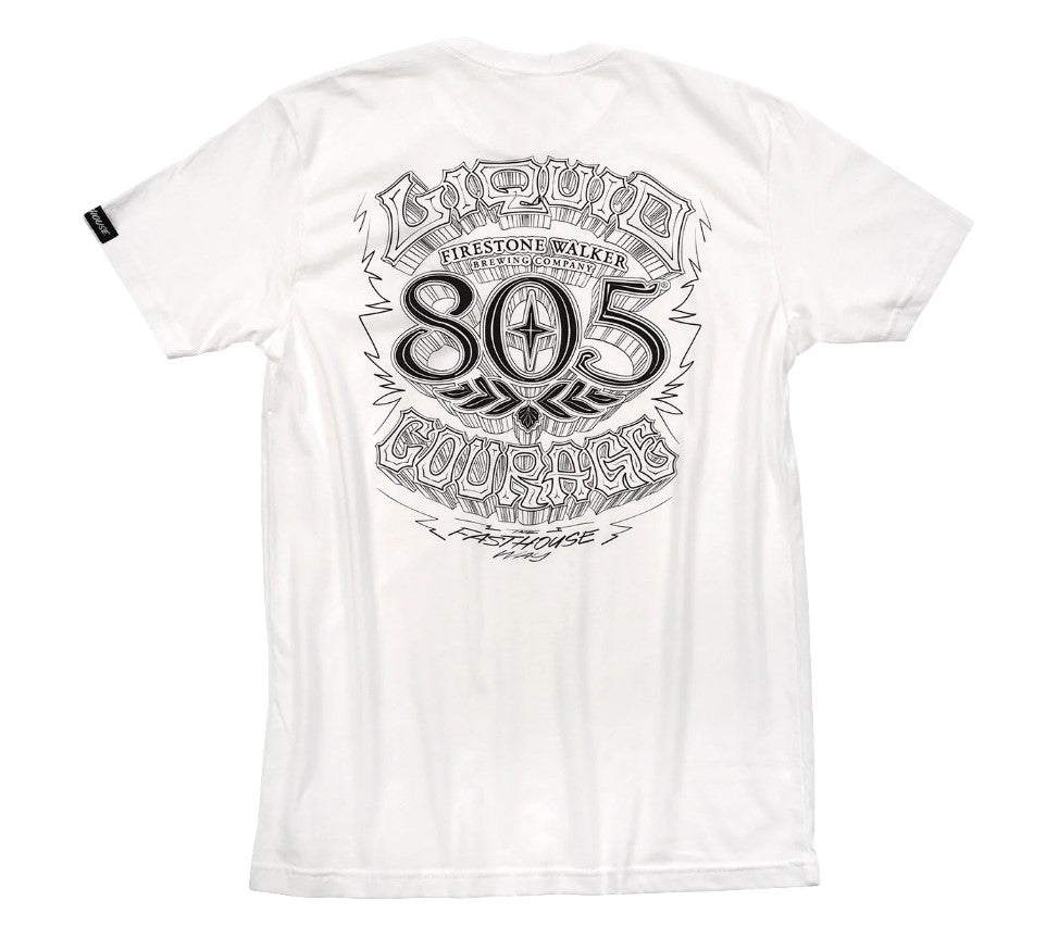 805 Liquid Courage Tee - White