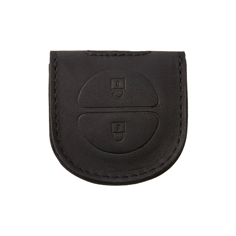 Quality Leather Fob Key Carrier, Black