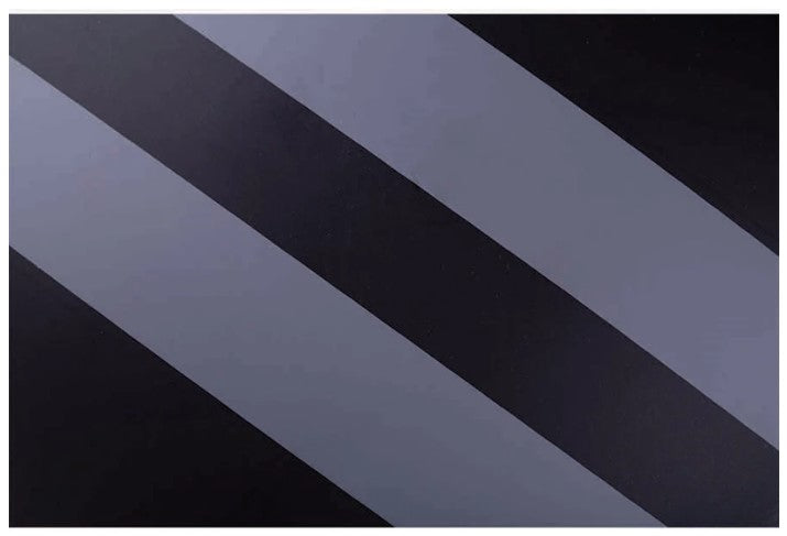 Half Helmet with Gray Stripe, Black