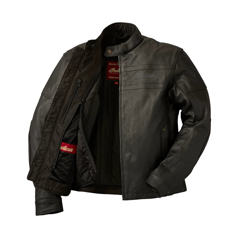 Men's Leather Beckman Riding Jacket with Removable Lining