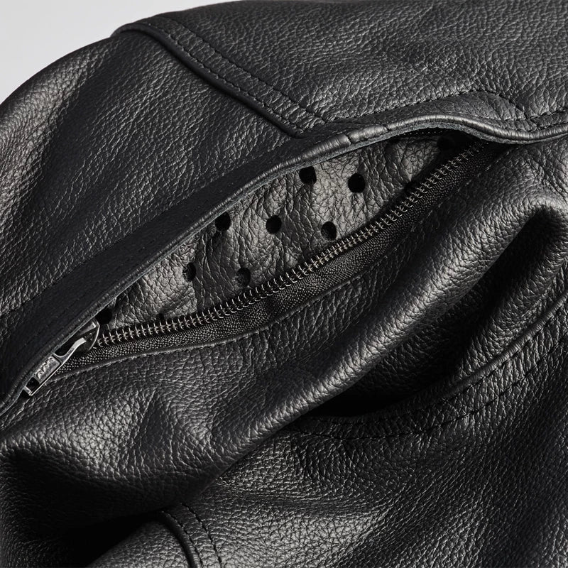 Men's Leather Beckman Riding Jacket with Removable Lining