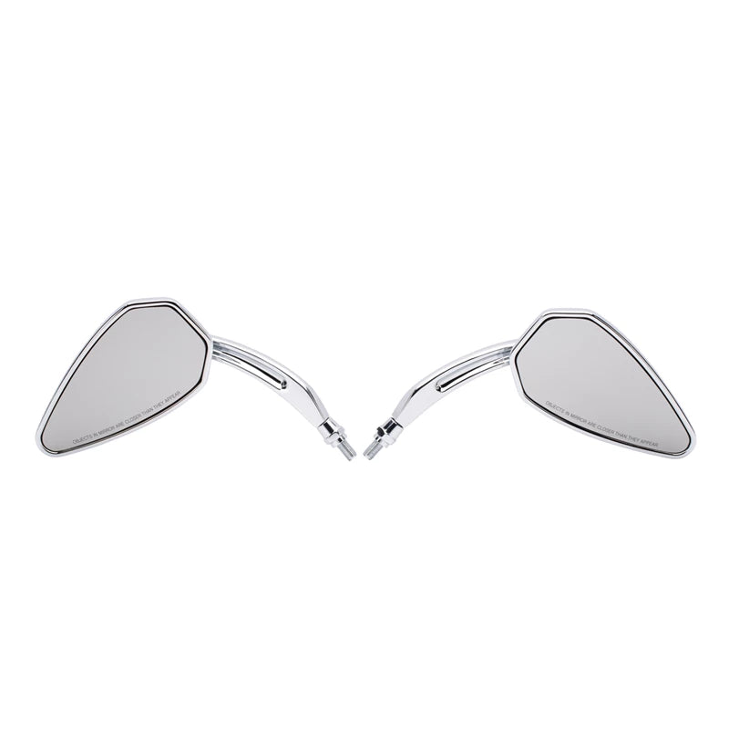 Pinnacle Mirrors in Chrome, Pair
