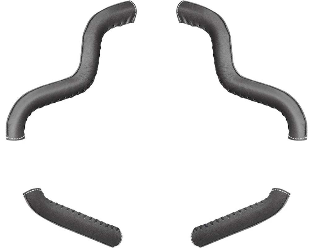 Genuine Leather Mustache Highway Bar Wraps, Pair