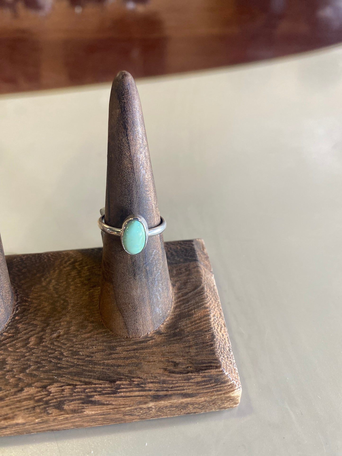 Oval Turquoise Sterling silver ring