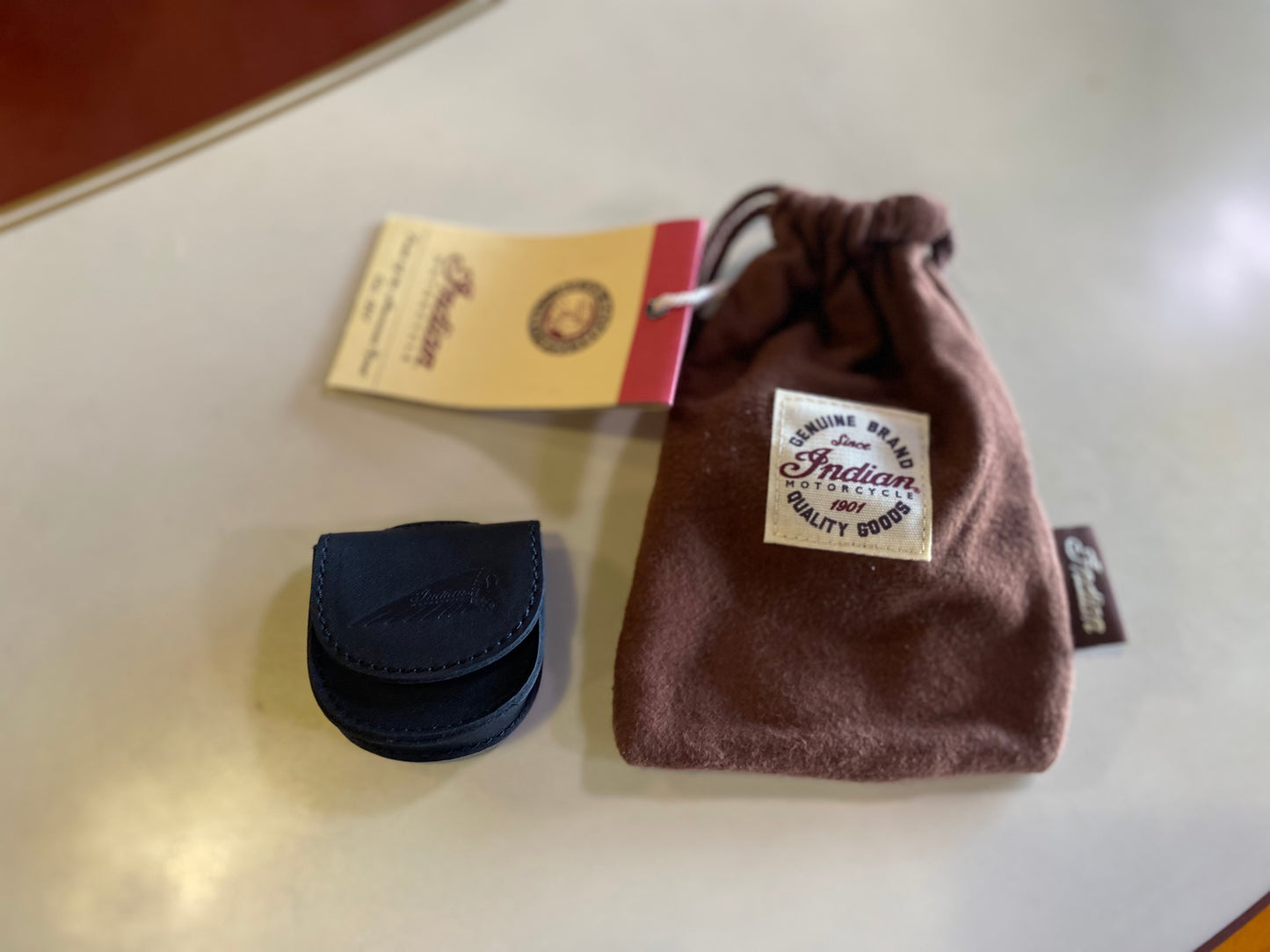 Quality Leather Fob Key Carrier, Black