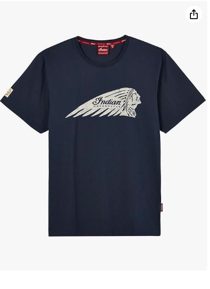 Indian Motorcycle Men's Faded Headdress T-Shirt, Navy