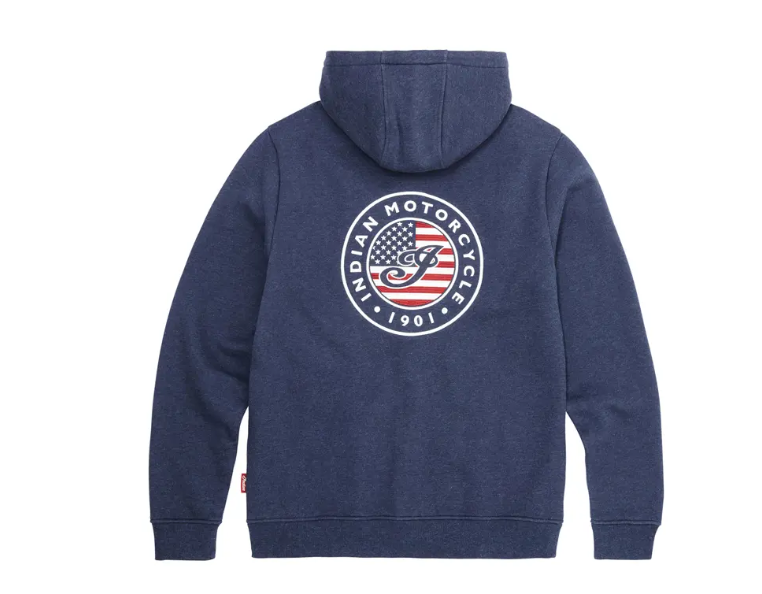 Men's USA Flag Hoodie, Navy