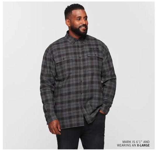 Men's Chicago Plaid Shirt, Black