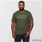 Men's Block Track T-Shirt, Khaki