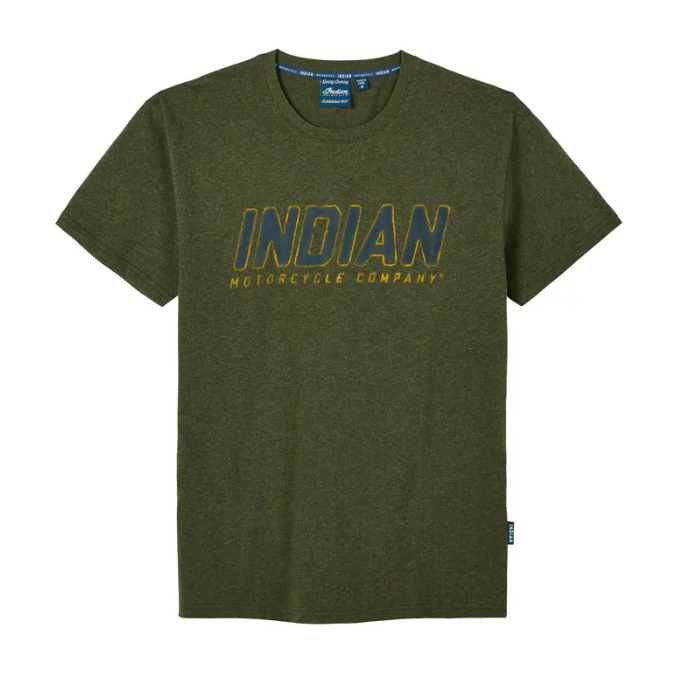 Men's Block Track T-Shirt, Khaki