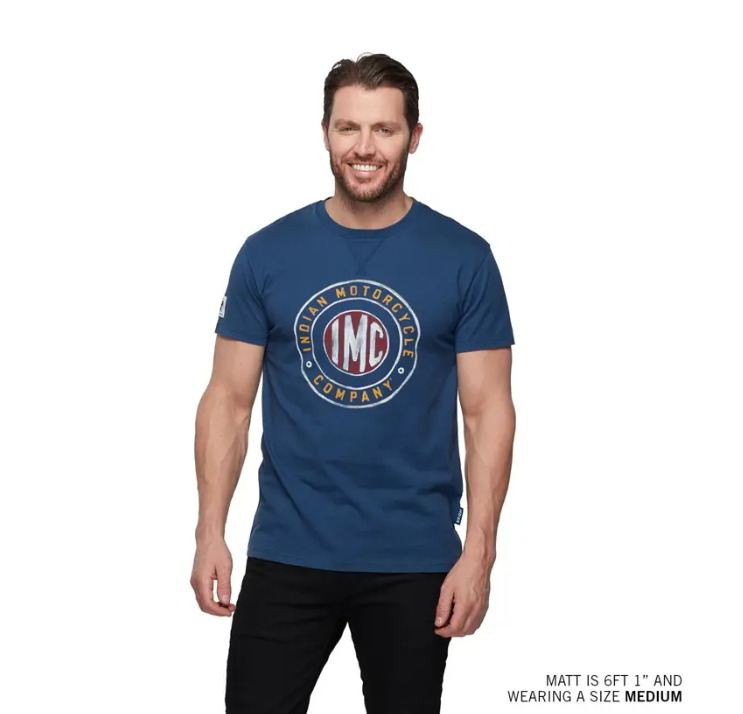 Men's Colored IMC Logo T-Shirt, Blue