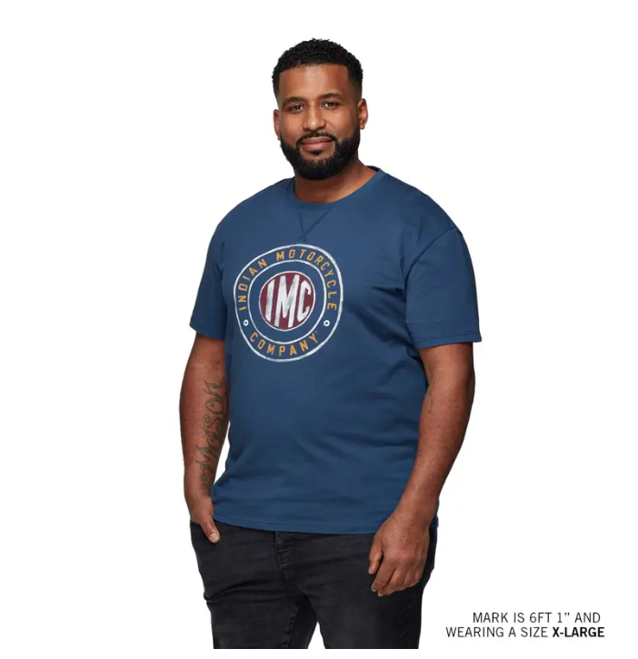 Men's Colored IMC Logo T-Shirt, Blue