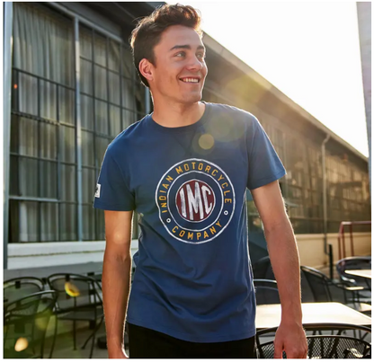 Men's Colored IMC Logo T-Shirt, Blue