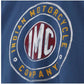 Indian Motorcycle Men's Colored IMC Logo T-Shirt Tee Soft Light Comfortable Blue