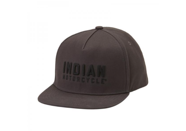 MENS BLOCK LOGO EMBROIDERY HAT - GRAY