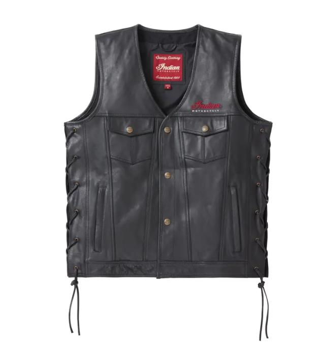 Men's Western Vest, Black