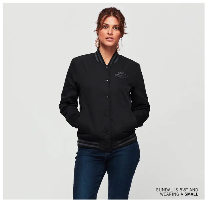 WW Indian Motorcycle  Casual Bomber, Black