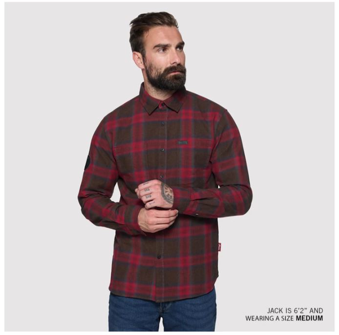 Men's Nashville Plaid Shirt, Red