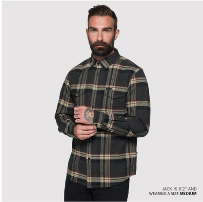 Men's Newark Plaid Shirt, Gray