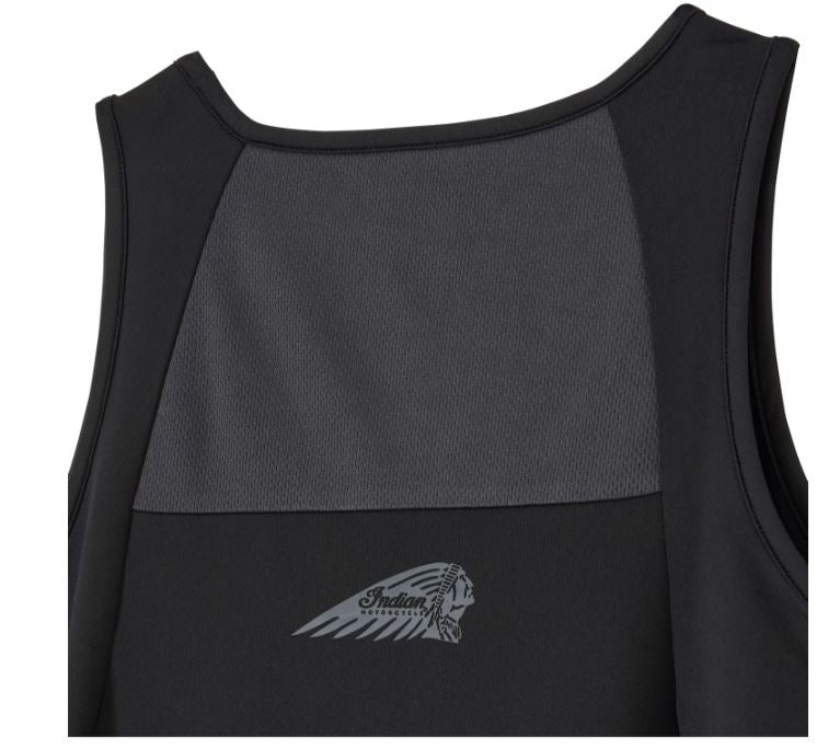 Women's Outline Logo Athlete Tank, Black