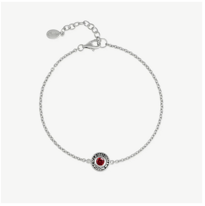 Rivet & Red Stone Bracelet
