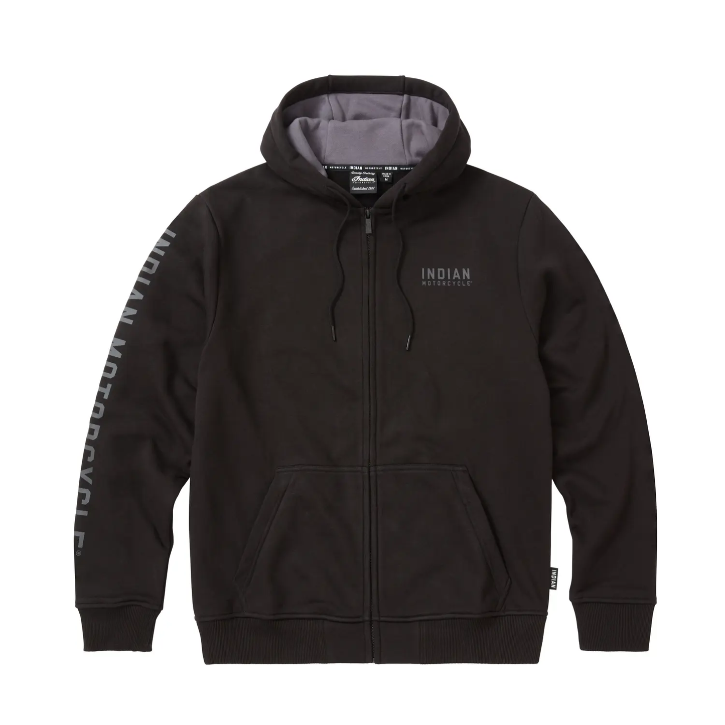 Men's Embroidered Hoodie, Black