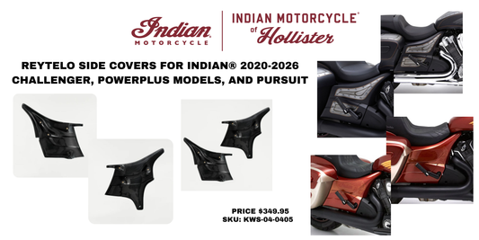 Reytelo Side Covers for Indian® 2020-2026 Challenger, Chieftain/Roadmaster, PowerPlus Models, and Pursuit