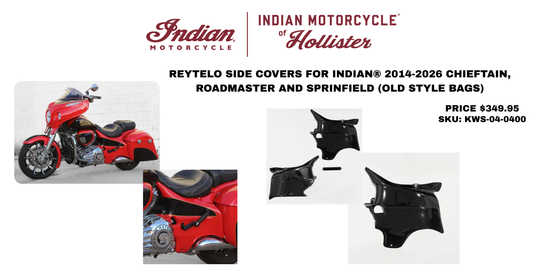 Reytelo Side Covers for Indian® 2014-2026 Chieftain, Roadmaster and Springfield (Old Style Bags)