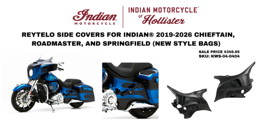 Reytelo Side Covers for Indian® 2019-2026 Chieftain, Roadmaster, and Springfield (New Style Bags)