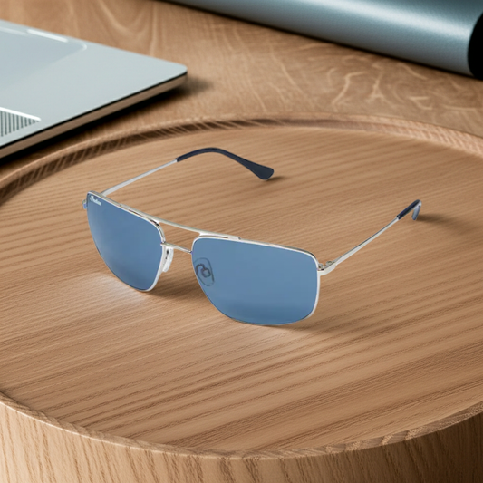 Aviator Sunglasses, Silver