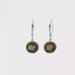 Roundel Headdress Gold & Bling Drop Earrings