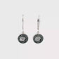 Roundel Headdress Gold & Bling Drop Earrings