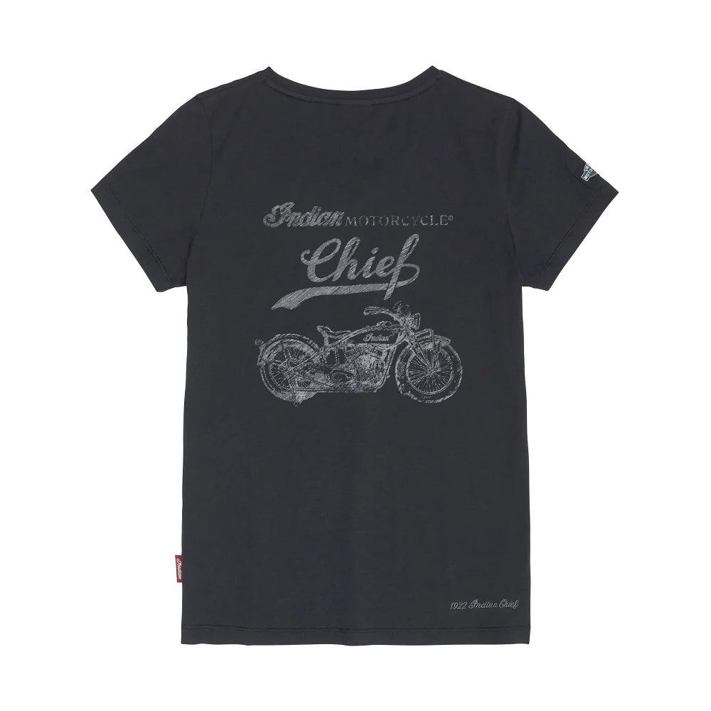 Men's Indian Motorcycle 1922 Big Chief T-Shirt, Black