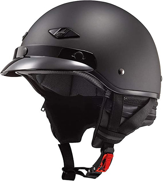 LS2 Helmet Bagger Motorcycle Half Helmet-LARGE