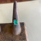 Square Turquoise Sterling Silver Ring 7.5
