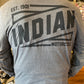 GREY INDIAN MOTORCYCLE LONG SLEEVE TEE