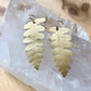 BRASS FERN EARRINGS