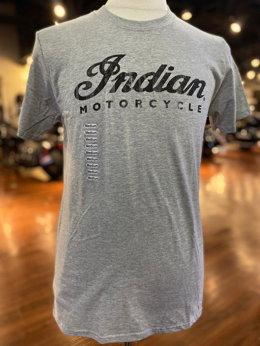 Men's Indian Motorcycle Gray Tee